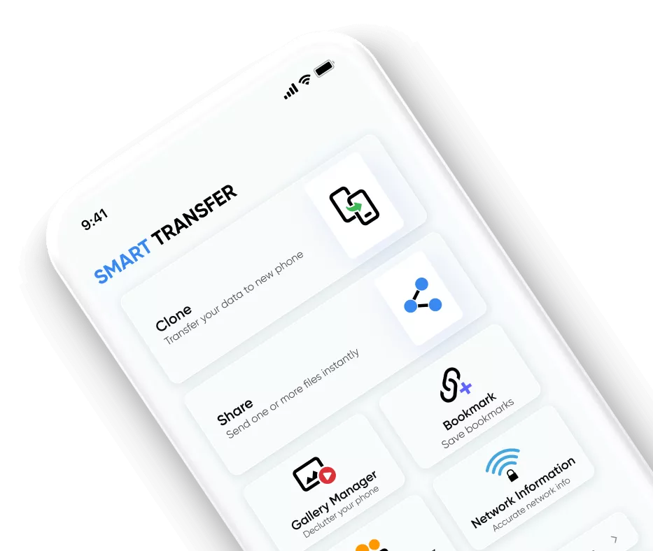Mobile app to clone, share, and declutter phone storage for better data management